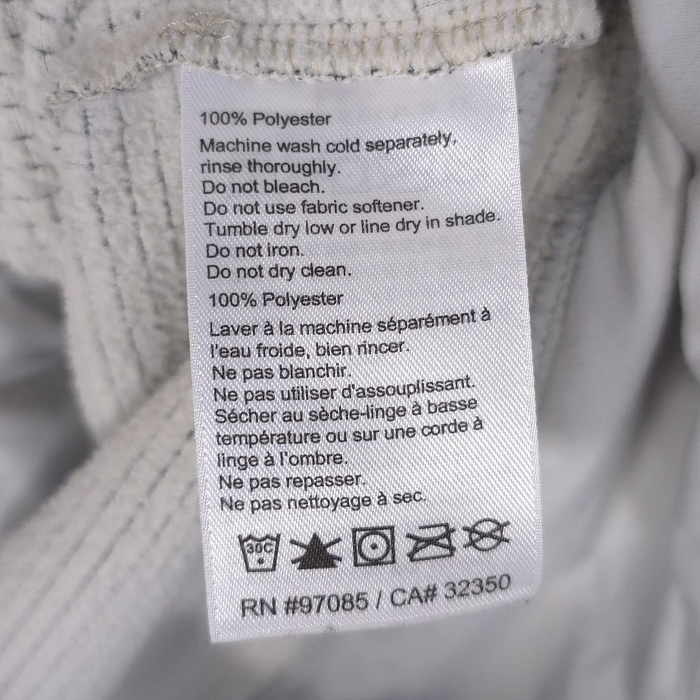 OUTDOOR RESEARCH Women's Pullover Waffle Knit MEDIUM White Grid Thermal Fleece - Picture 9 of 9